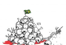 CADA MORTE POR COVID-19 VAI PRA CONTA DAQUELES QUE AINDA APOIAM ESSE VERME GENOCIDA DOS INFERNOS.