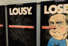Após discurso na ONU, Bolsonaro é retratado como Pinóquio no metrô de Nova York