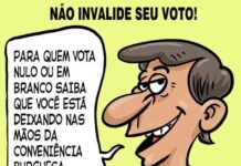 É IRRESPONSABILIDADE VOTAR NULO! VOCÊ TEM O DIREITO DE ESCOLHER QUEM IRÁ LHE PRIVAR DOS SEUS DIREITOS!😅😅😅 LUTAR É PRECISO!