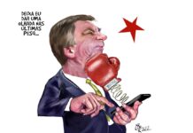 Aroeira>Charge -Ipec aponta vitória de Lula no 1° turno