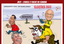 Charge >Jack -A DISPUTA PELO SENADO ESTIMULA BAIXARIA DO CORONEL
