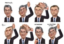 Charge >Aroeira – Bolsonaro é Roberto Jefferson
