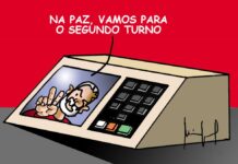 Charge >Miguel Paiva -A LUTA CONTINUA