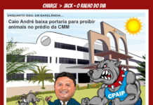 Charge >Jack -Caio André baixa portaria para proibir animais no prédio da CMM