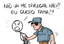 Charge >Nando Motta -Autores de massacres não merecem holofotes