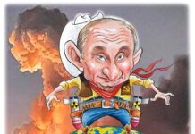 Charge >Clayton – Assim Tropeça a Humanidade