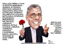 Charge >Aroeira- O plural de Camões -Chico Buarque recebe Prêmio Camões